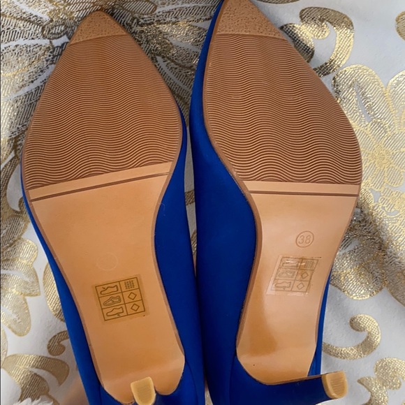 Brand New Satin Cobalt Heels! - Picture 3 of 3